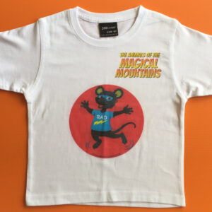 Rad Rat red circle t-shirt - The Animals of The Magical Mountains