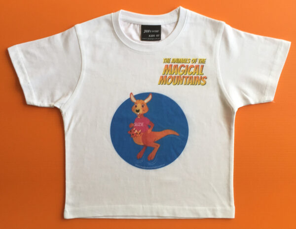 Suzie Roo blue circle t-shirt - The Animals of The Magical Mountains
